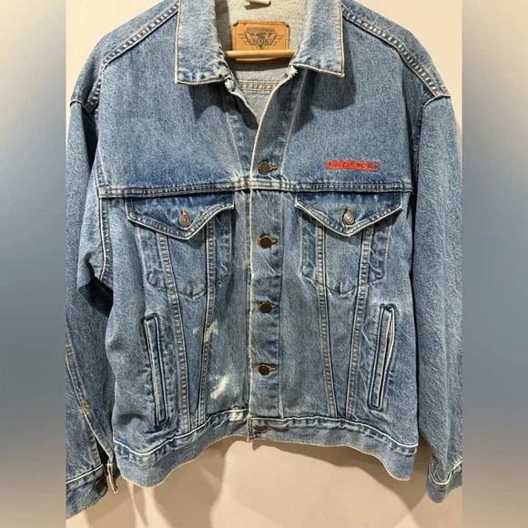 Vtg DURACELL LOVE ANIMAL Denim Jean Jacket - Picture 3 of 12